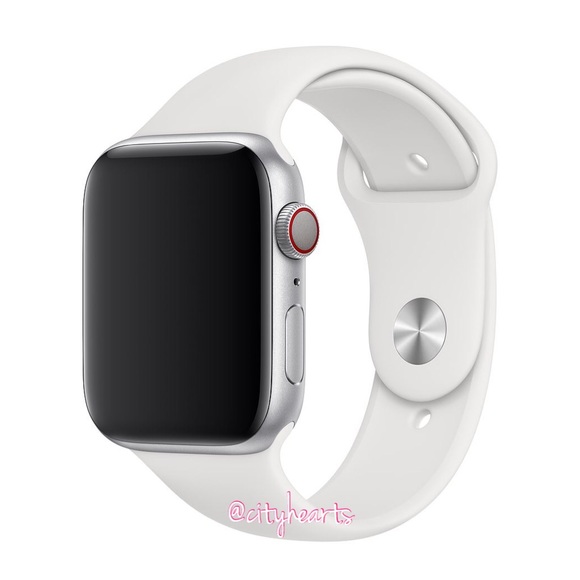 NEW Bright White Apple Watch Sport Band - Picture 1 of 6